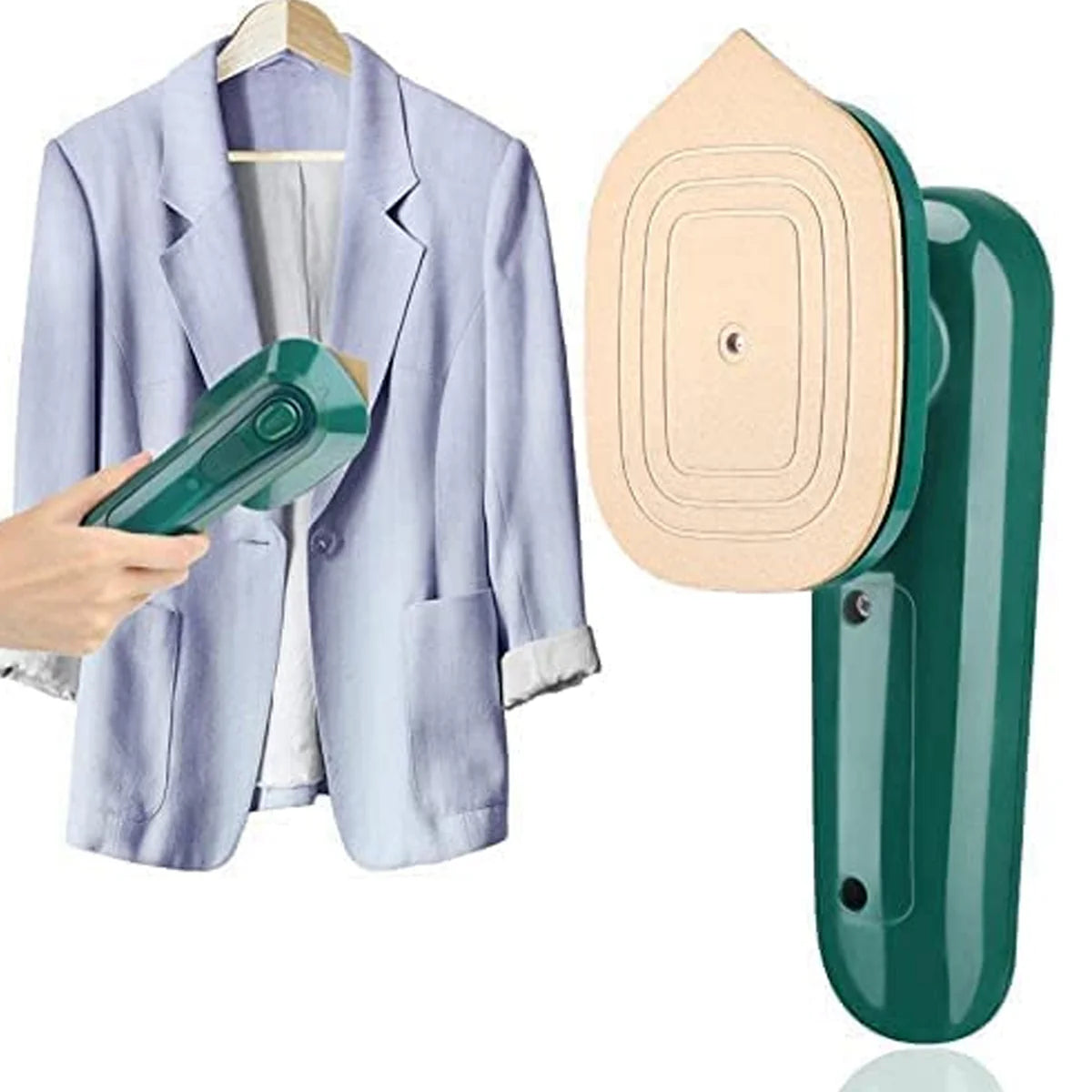 Portable Mini Steam Iron – Handheld Garment Steamer for Clothes, Travel-Friendly Quick Heat Dry & Steam Iron (1 Pc)