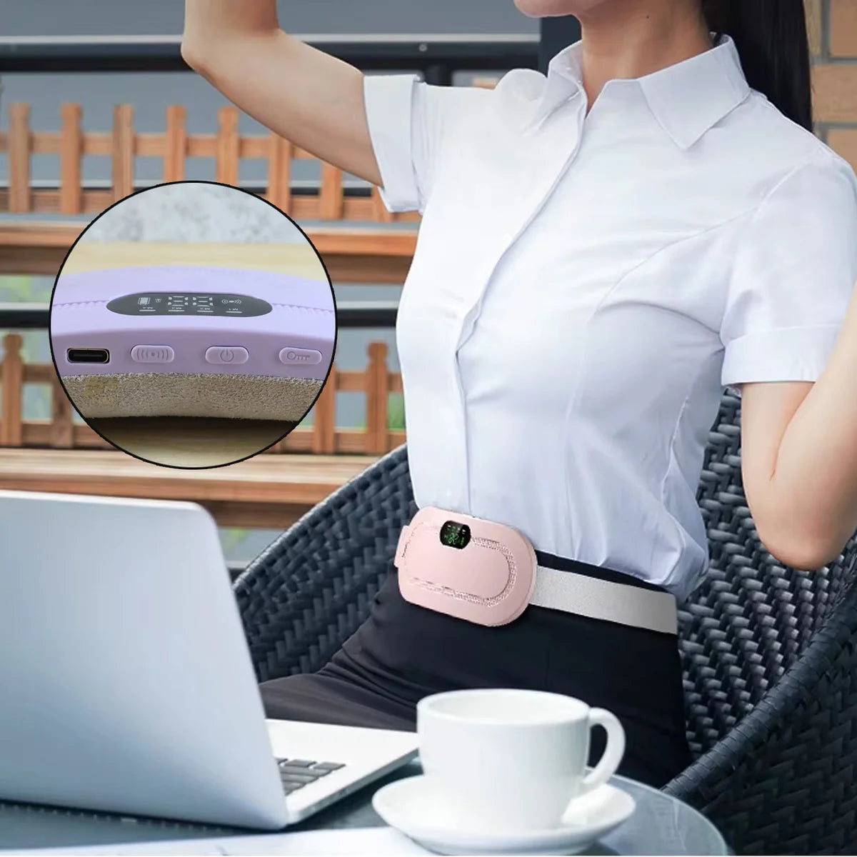 Rechargeable Smart Warm Palace Belt, Period Massager