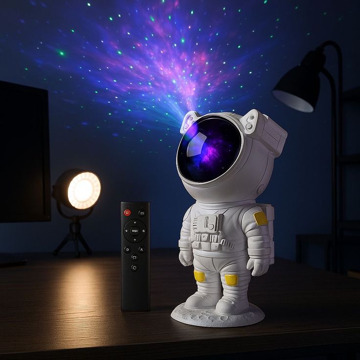 Premium Astronaut Galaxy Projector Night Light with Remote Control